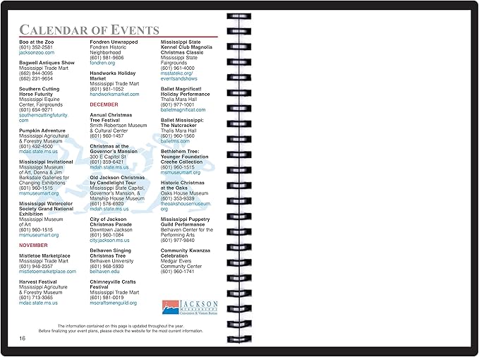 2025 Datebook & City Themed Planner – Resource Guide with Daily, Weekly & Monthly Views – 3-Year Reference Calendar - Multi-Purpose Travel Notebook Guide & Adventure Diary (Jackson '25)