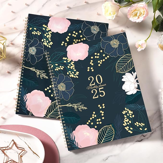 2025 Monthly Planner - Monthly Planner/Calendar 2025, Jan 2025 - Dec 2025, 9‘’ x 11'', Monthly Tabs, Double-Sided Pockets, Twin-Wire Biding, Holidays, Notes Pages, Julian Dates