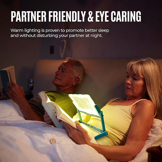 MAGNIPROS 5X Large LED Full Page Magnifying Glass with Collapsible & Detachable Stand | 3 Color Modes & Anti-Glare Lens to Reduce Eye Strain- Ideal for Reading Fine Print, Crafting, Low Vision