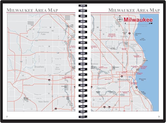 2025 Datebook & City Themed Planner – Resource Guide with Daily, Weekly & Monthly Views – 3-Year Reference Calendar - Multi-Purpose Travel Notebook Guide & Adventure Diary (Milwaukee '25)