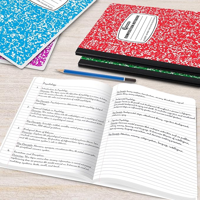 2000 Pack (Pallet) Composition Notebook Bulk, College Ruled, Full Pallet of Composition Notebooks, 200 Pages (100 Sheets), 9-3/4 x 7-1/2, Bulk Notebooks for School & Office, 4-7 Days Transit