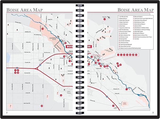 2025 Datebook & City Themed Planner – Resource Guide with Daily, Weekly & Monthly Views – 3-Year Reference Calendar - Multi-Purpose Travel Notebook Guide & Adventure Diary (Boise '25)