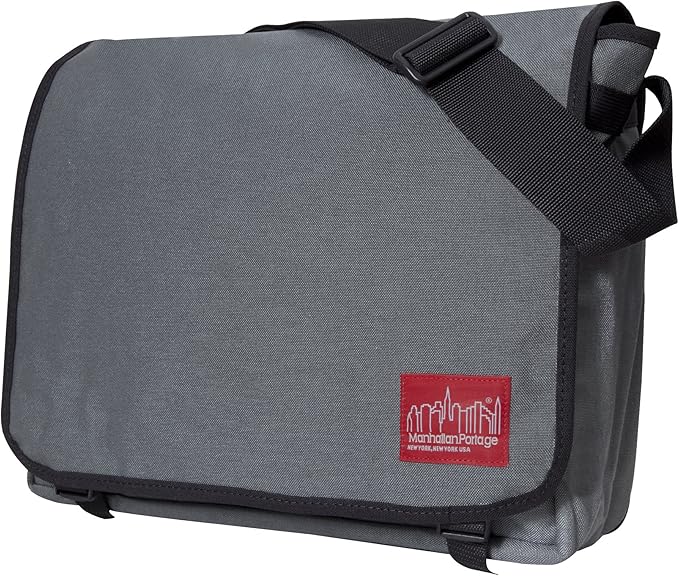 Manhattan Portage Deluxe Computer Bag (LG) with Adjustable Strap Water Resistant 1000D Cordura for Work College Travel