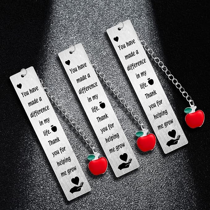 3PC Teacher Bookmark Gifts Tank You for Helping Me Grow Gift for Teacher Boss Leader Thank You Gift Teacher Retirement Appreciation Gifts