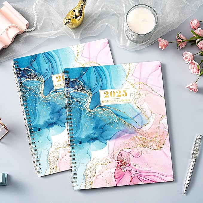 2025 Monthly Planner - 2025 Planner from January to December, 2025 Calendar Monthly Planner with Inner Pocket, Tabs, Monthly Planner 8.5 x 11