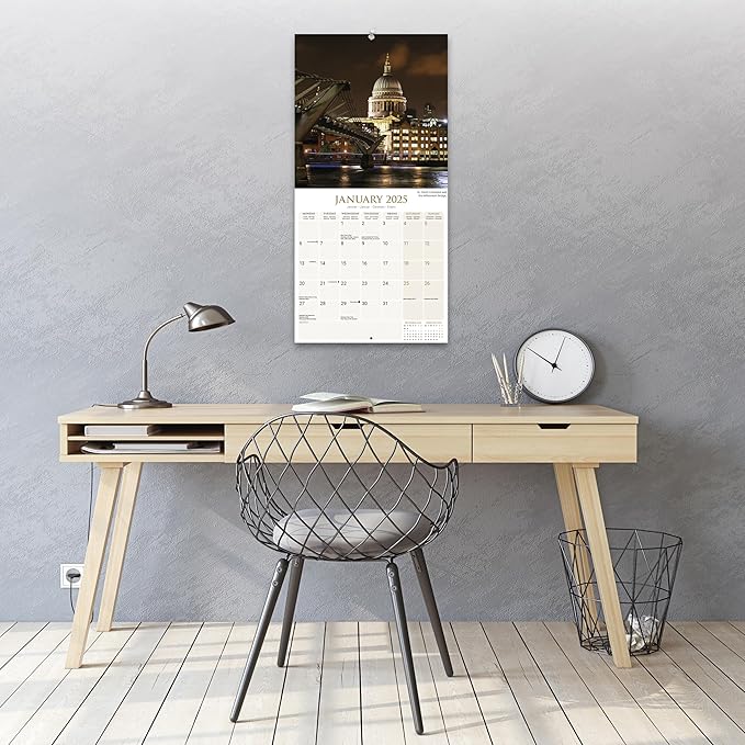 2025 London Wall Calendar, 12X12, Avonside Publishing