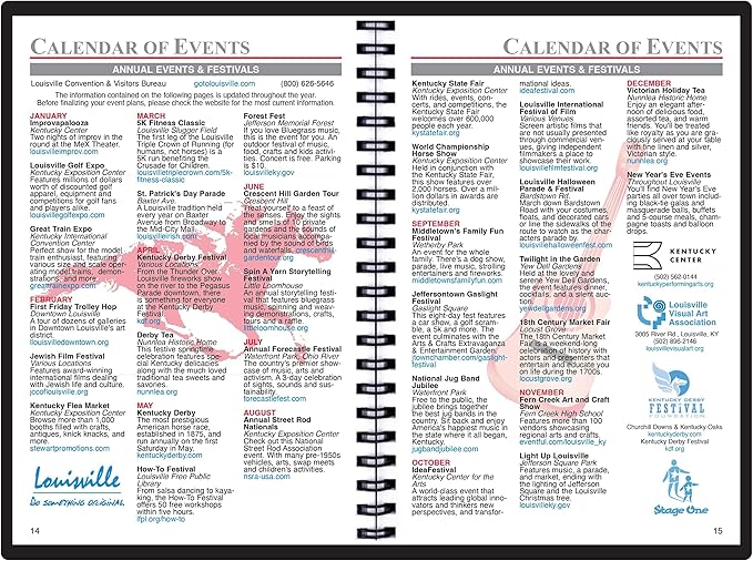 2025 Datebook & City Themed Planner – Resource Guide with Daily, Weekly & Monthly Views – 3-Year Reference Calendar - Multi-Purpose Travel Notebook Guide & Adventure Diary (Louisville '25)