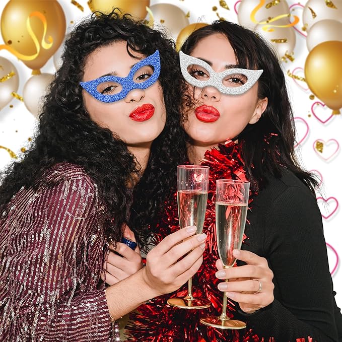 24 Sheets Blue Glitter Cardstock Paper, A4 Premium Sparkly Paper for Scrapbook, DIY Projects, Party Decoration, Gift Box Wrapping 250GSM/92lb