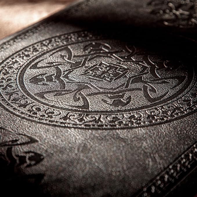 2 Pack Leather Vintage Journal for Men Soft Cover Lined Pages Notebook 180 Lay Flat for Writing Travel Diary, 5.7'' x 8.3'', Black, Dark Brown