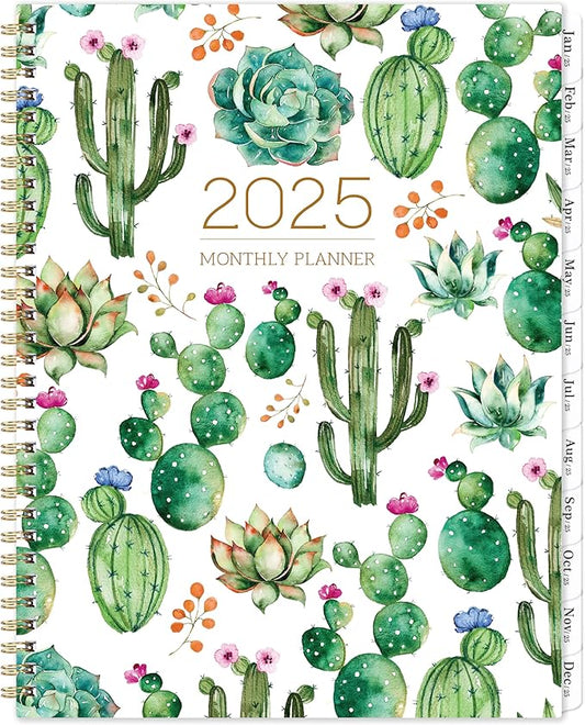2025 Monthly Planner/Calendar - Monthly Planner 2025, 9" x 11", Jan. 2025 - Dec. 2025, 2025 Calendar Monthly Planner, 2025 Planner Monthly with Tabs, Note Pages, Holidays, Back Pocket