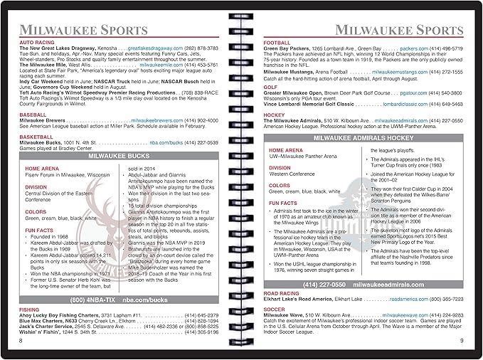 2025 Datebook & City Themed Planner – Resource Guide with Daily, Weekly & Monthly Views – 3-Year Reference Calendar - Multi-Purpose Travel Notebook Guide & Adventure Diary (Milwaukee '25)